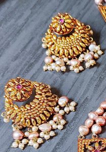 Real Pearl - Gold Plated Pinkesh Long Necklace