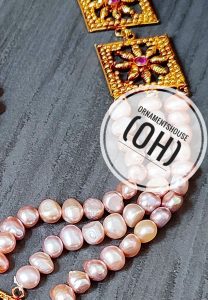 Real Pearl - Gold Plated Pinkesh Long Necklace