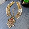 Gold Plated Multi Color Real Stone Taira
