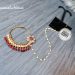 Gold Plated - Bridal Noth with Real Stone