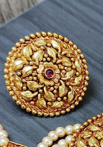 Gold Plated - Choker with Real Stone