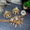 Gold Plated - Choker with Real Peal and Real Stone