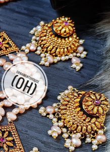 Real Pearl - Long Necklace with Jhapta