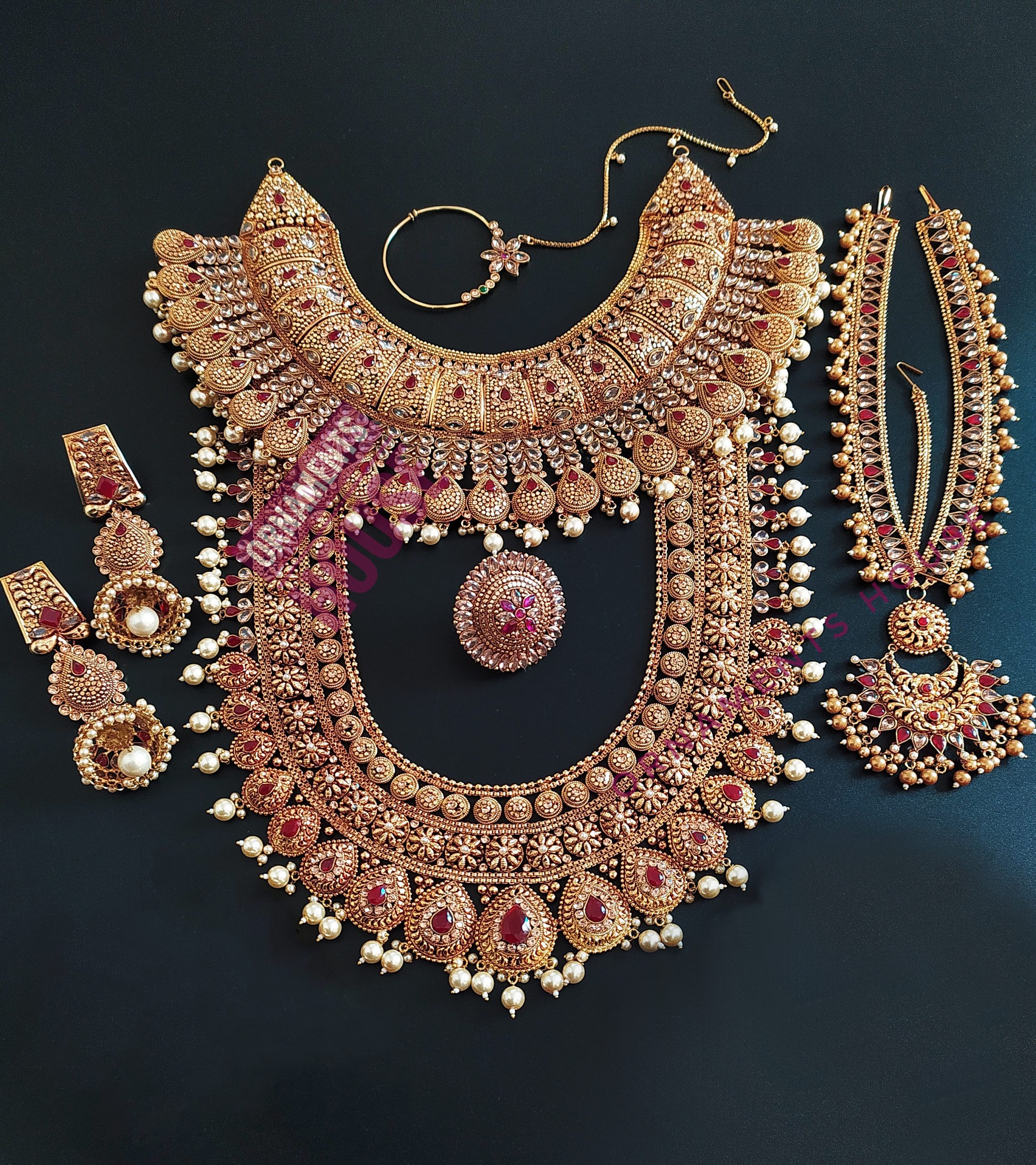 Bridal Jewellery - Gold Plated and Deep Antique